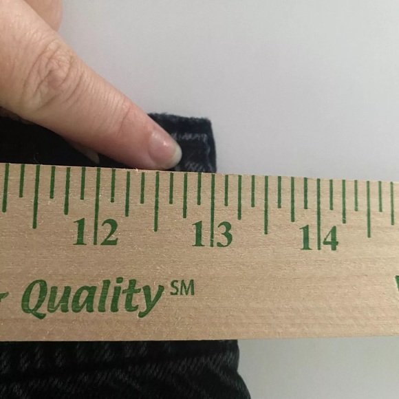 Agolde Jeans Black Denim Size 25 Mid Rise 4-Button Dark Wash Skinny - Picture 8 of 11